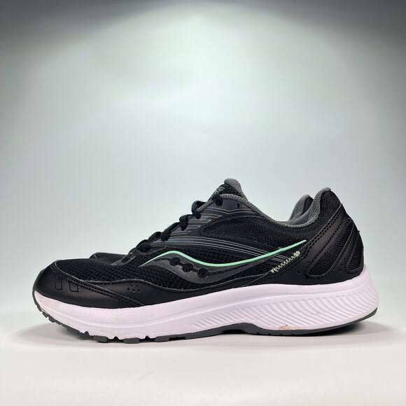 Saucony Cohesion 15 Black Athletic Lace Up Running Shoes S10701-05 Womens Size 8 - Picture 4 of 10